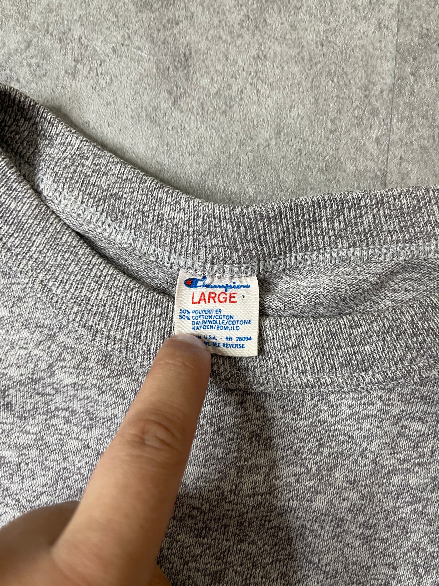 (L) 80S ARMY CHAMPION SHIRT