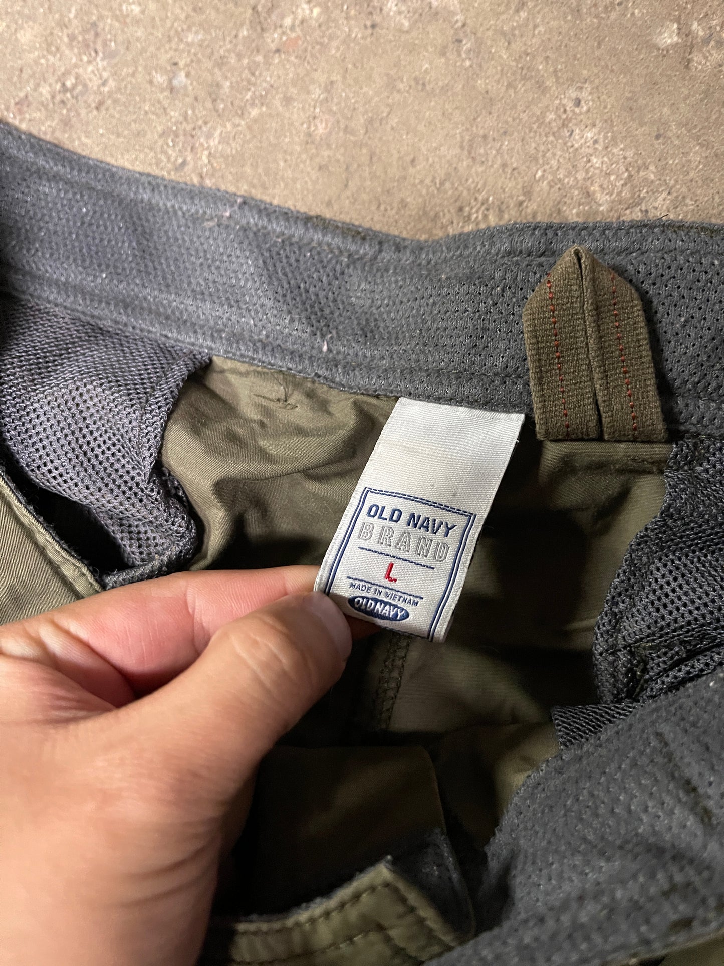 (L) Vintage Y2K old baggy army cargo pants