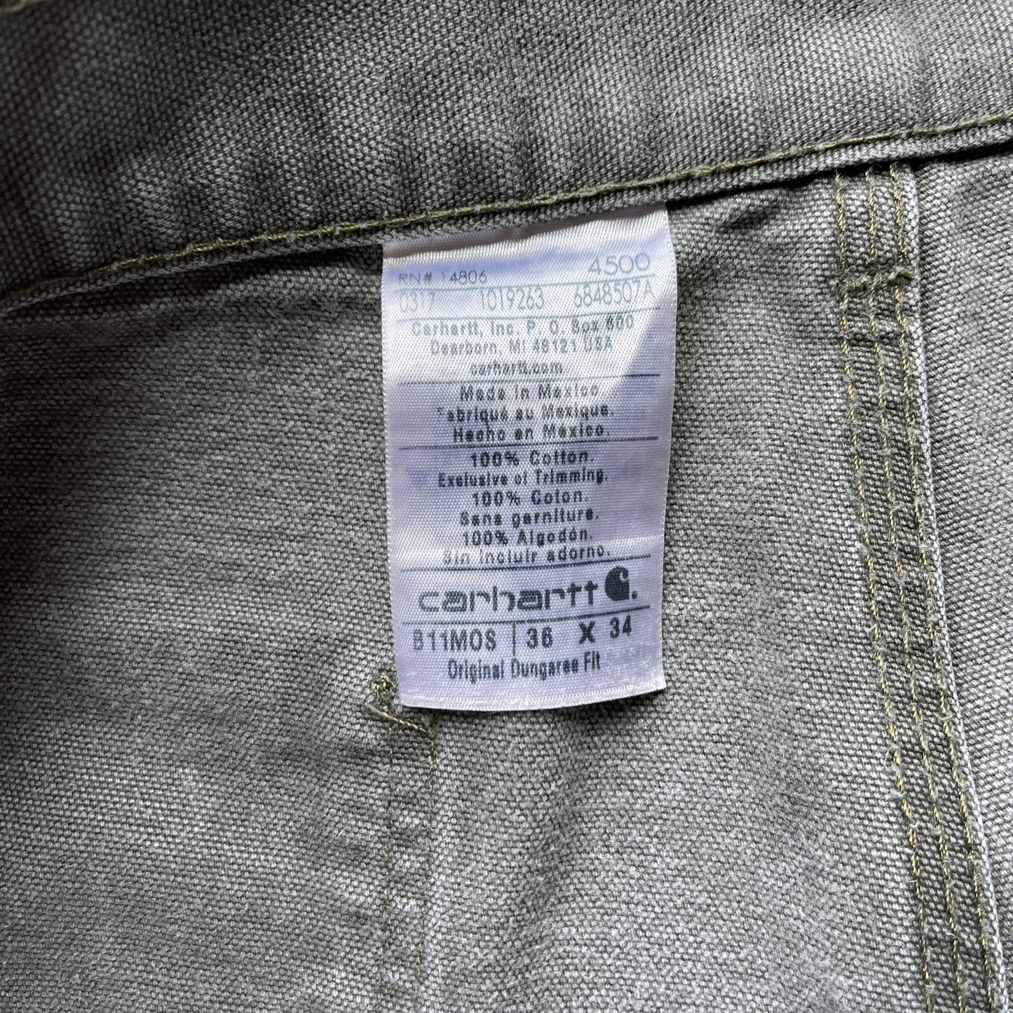 (36X34) LABUBU CARHARTT CARPENTER PANTS