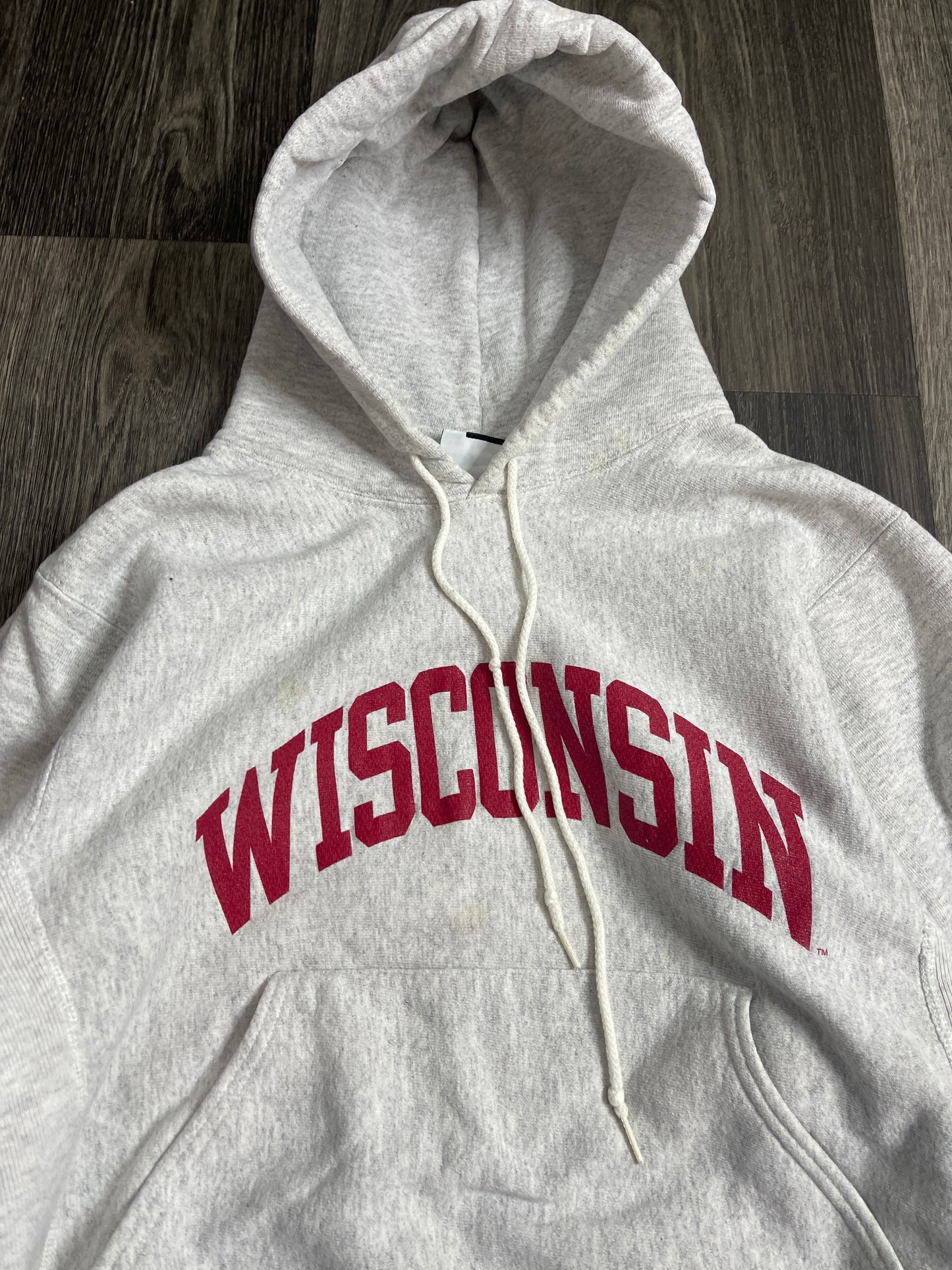 (M) 90S WISCONSON REVERSE WEAVE HOODIE