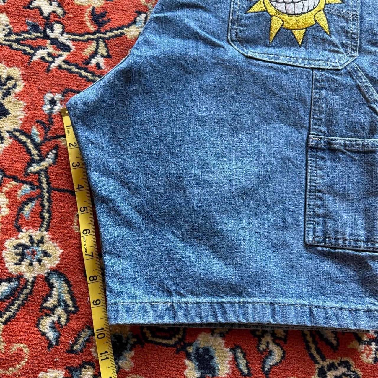 (36) soul eater embroidered jorts