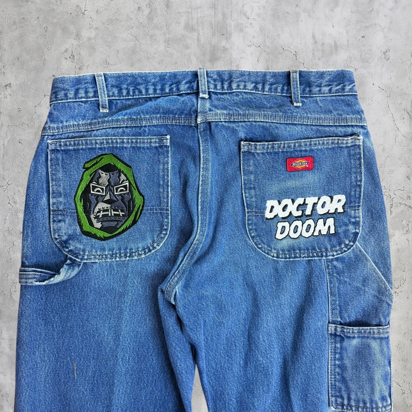 (36X30) Dr.DOOM embroidered jeans