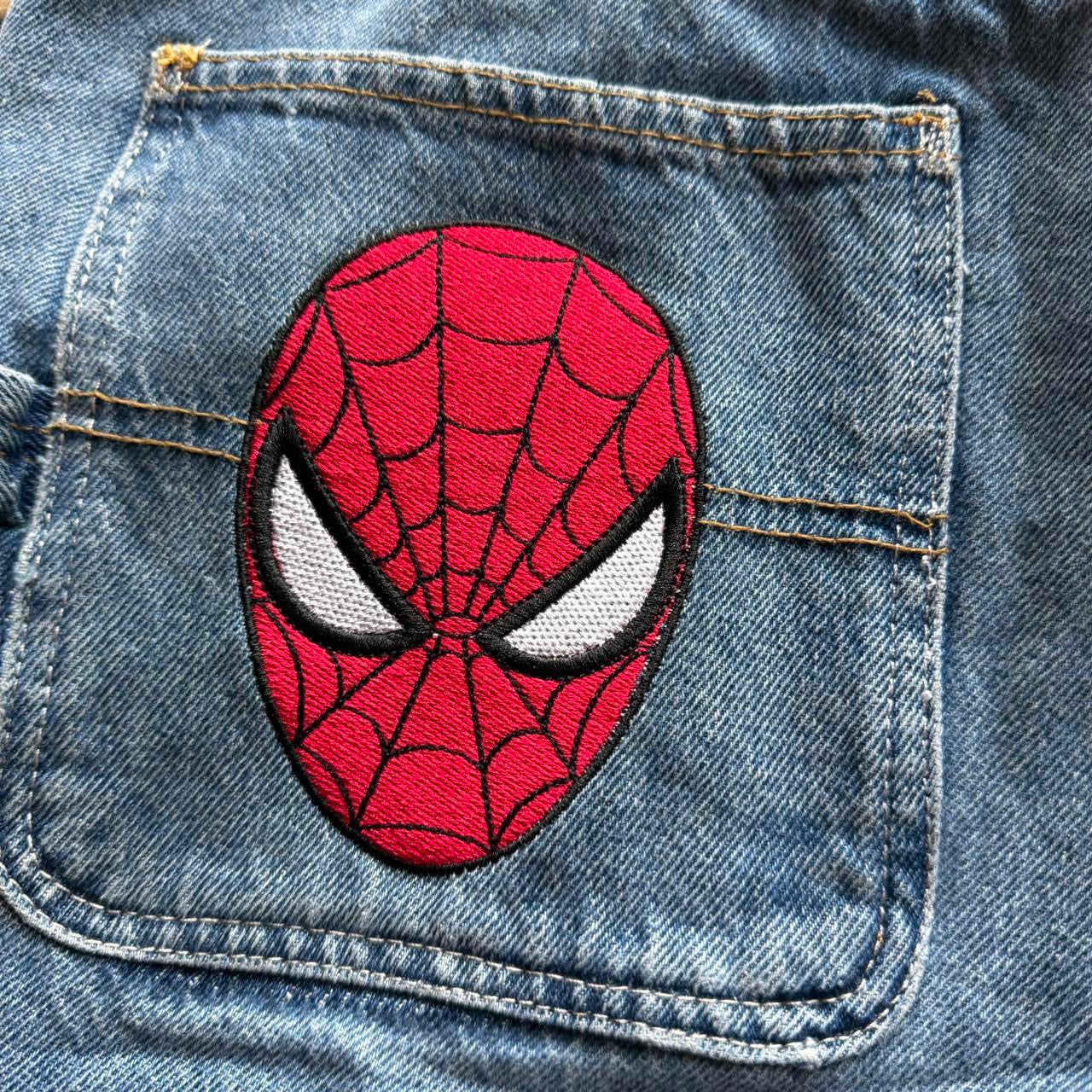 (34) Spider-Man embroider jorts