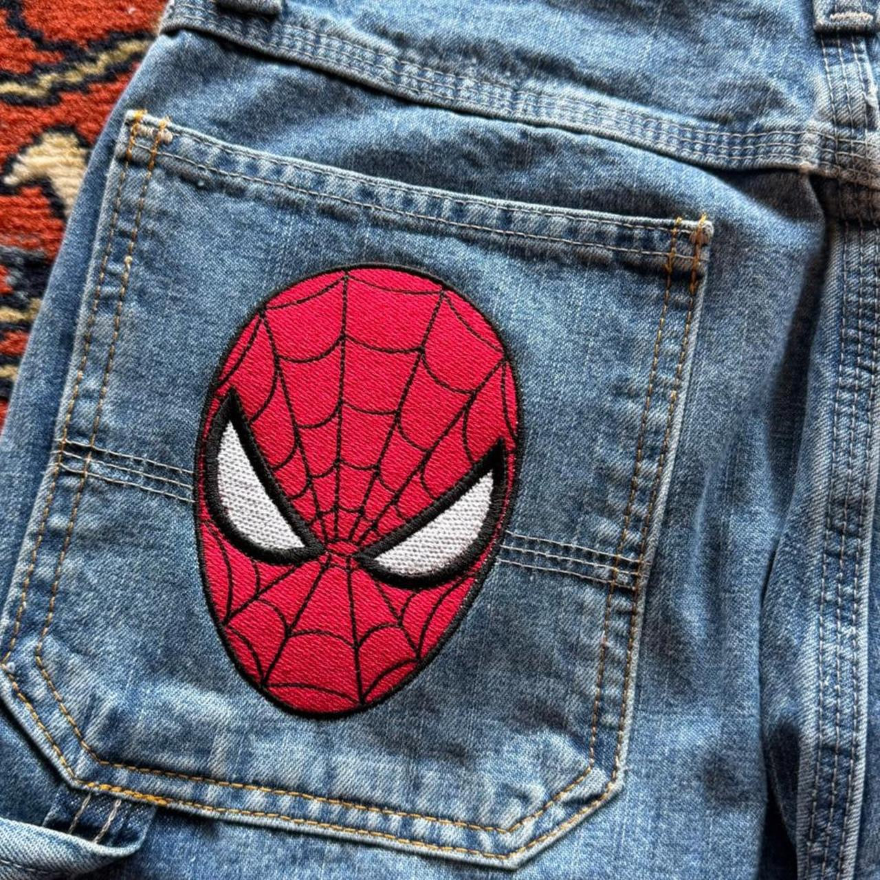 (30) Spider-Man embroidered jorts