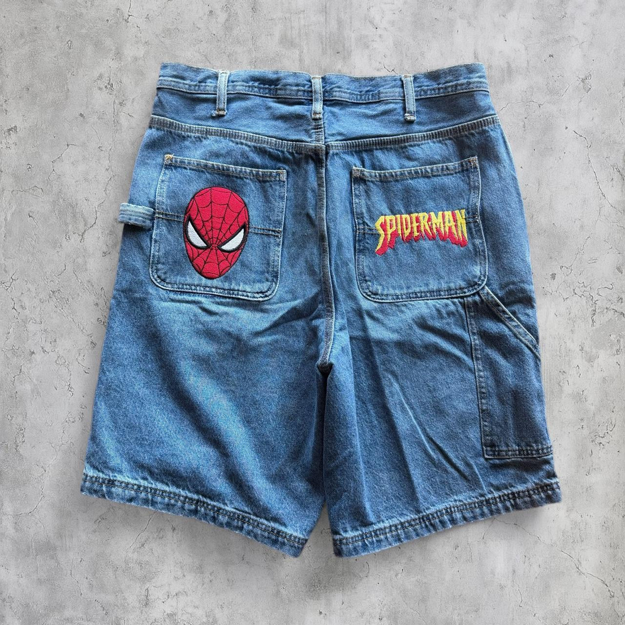 (34) Spider-Man embroider jorts
