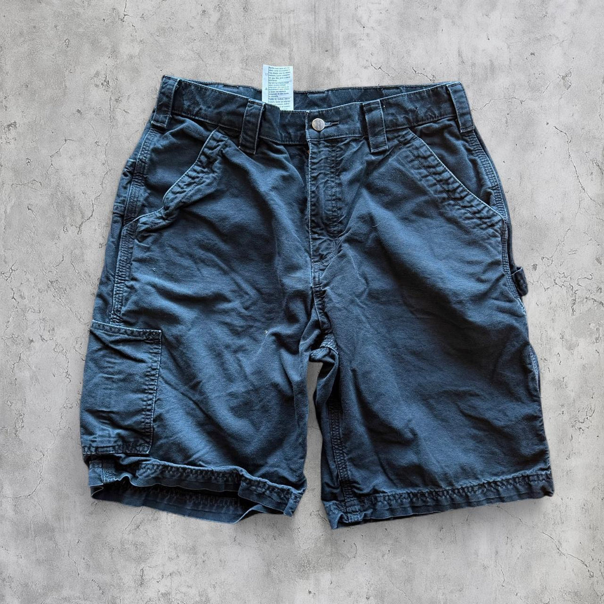 (32) spider man embroidered jorts
