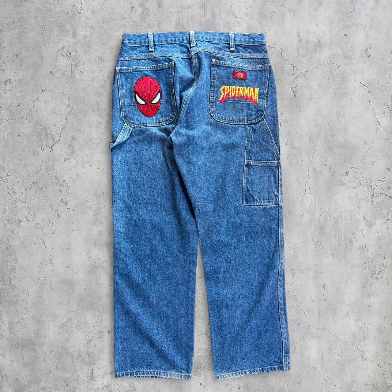 (36X30) Dickies embroidered Spider-Man jeans
