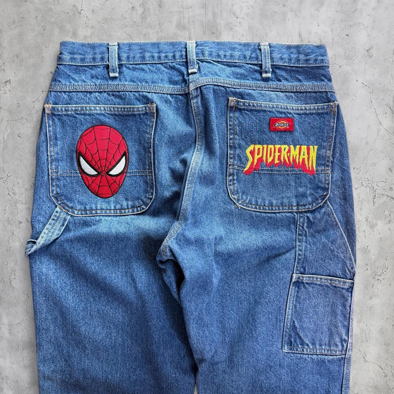 (36X30) Dickies embroidered Spider-Man jeans