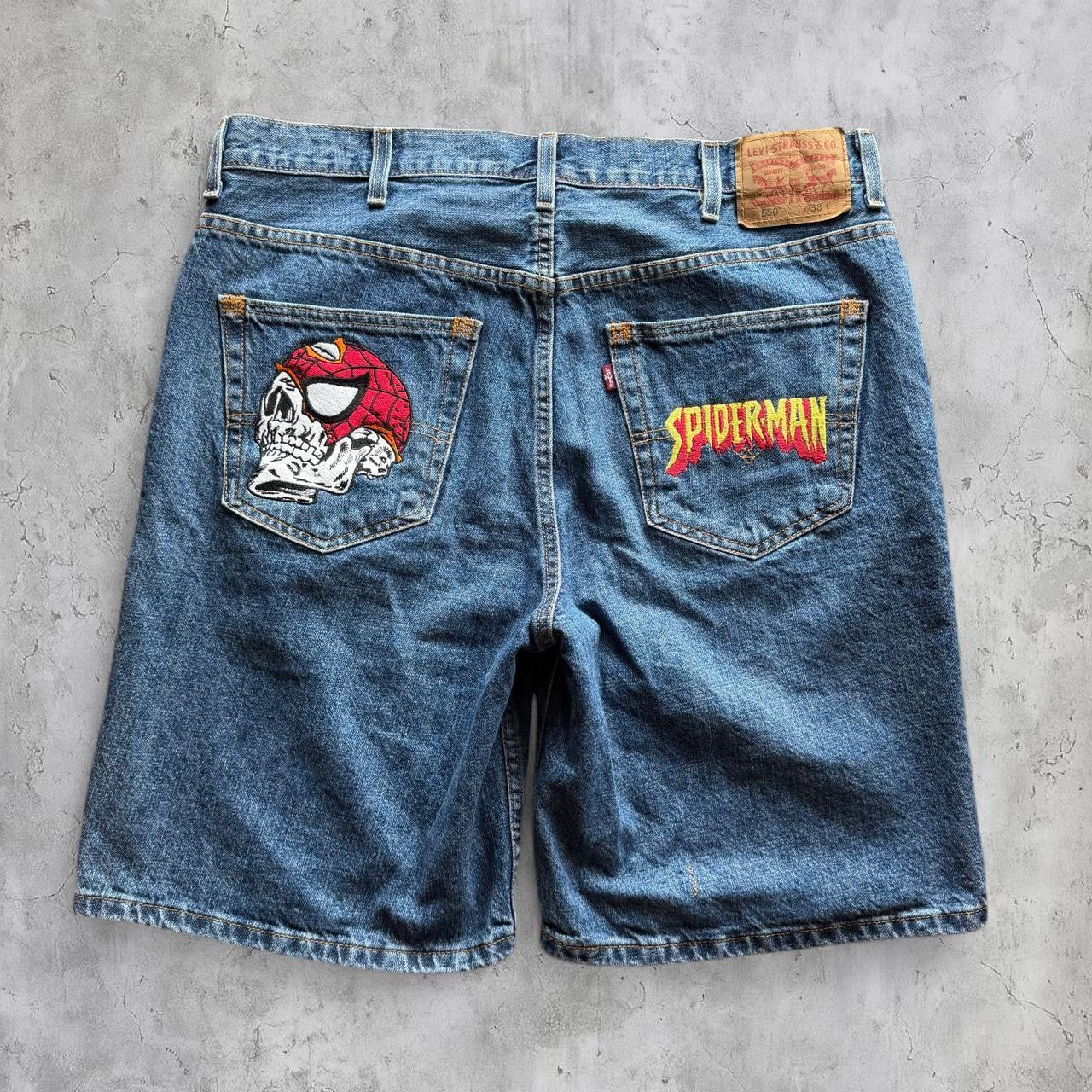 (38) dead Spider-Man jorts