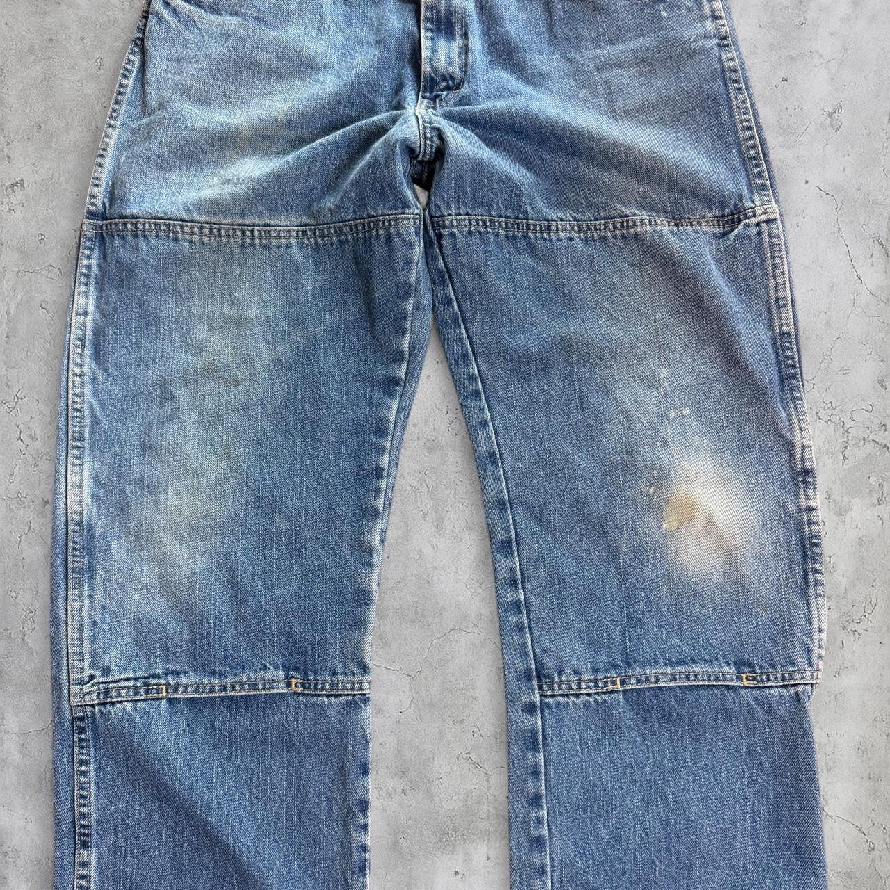 (34X30) Dickies double knee embroidered spider man jeans