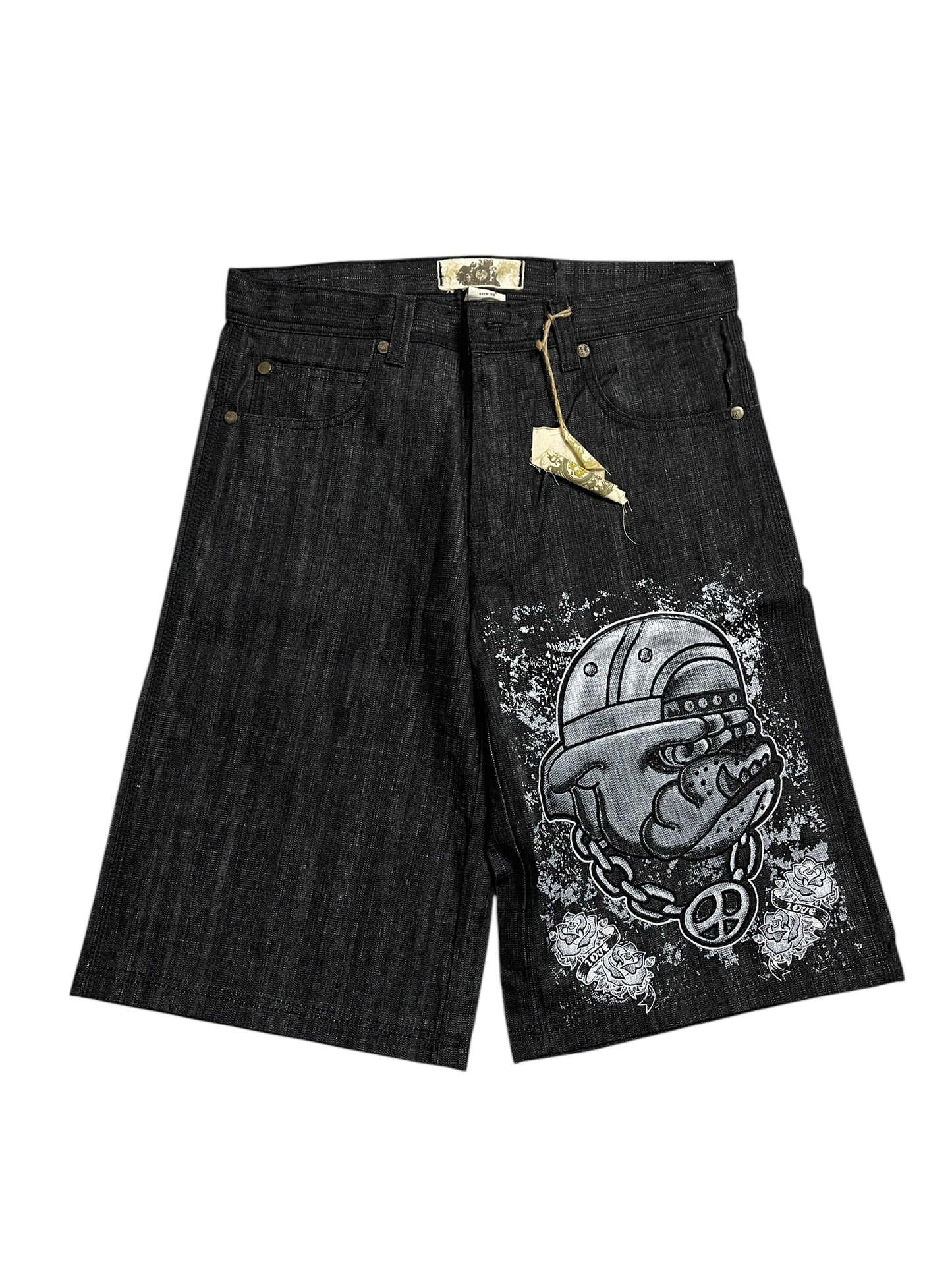 (36) Y2K BULLDOG JORTS