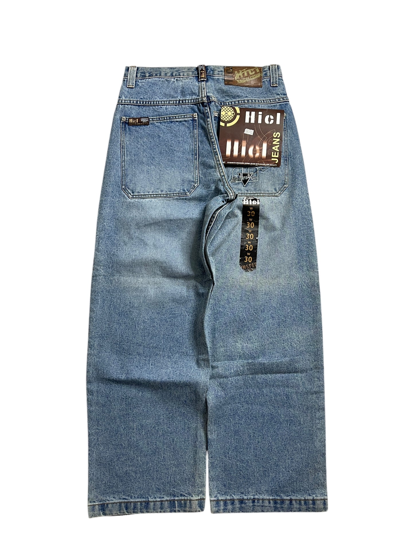 (30) Y2K HI CUTLINE JEANS