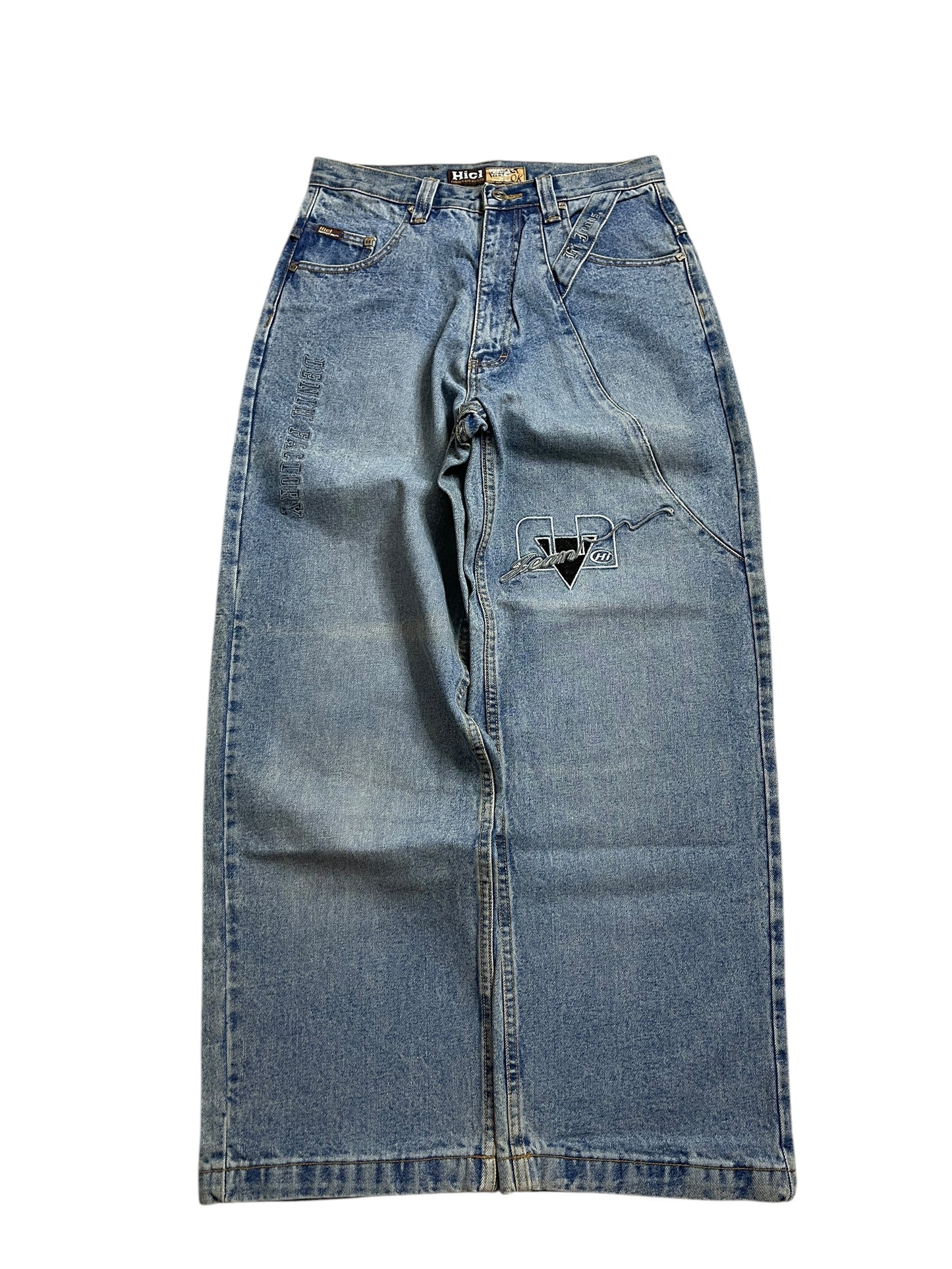 (30) Y2K HI CUTLINE JEANS