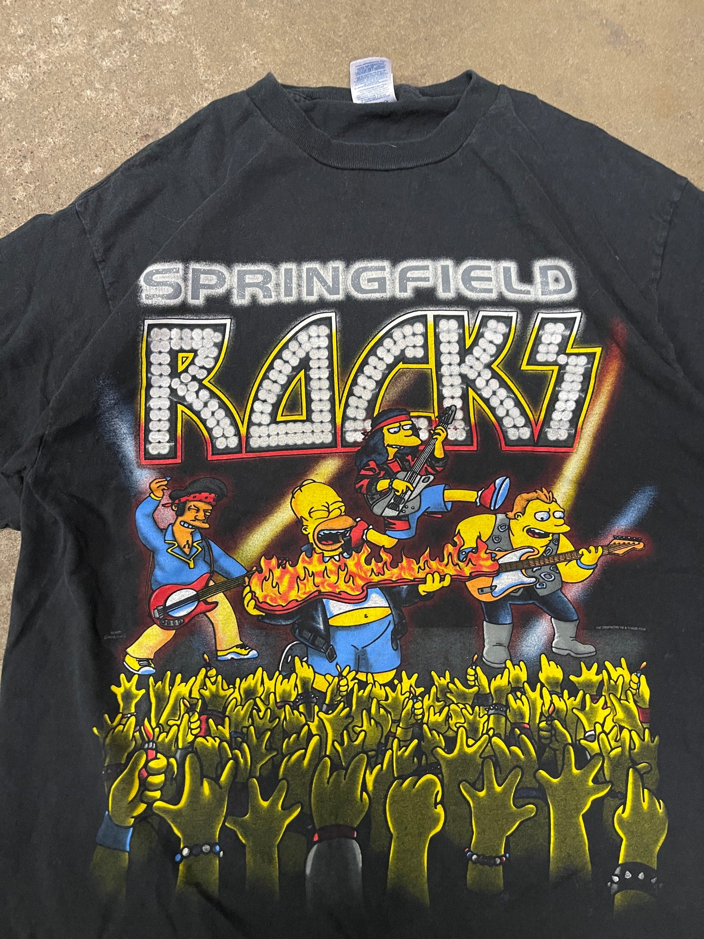 (L) Vintage 2000s Simpsons Springfield Racks T-Shirt