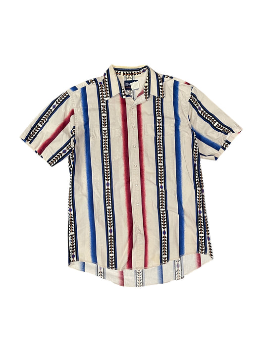 (XL) Vintage wrangler western button up shirt