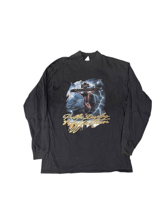 (L) Vintage 90s Jesus lightning long sleeve