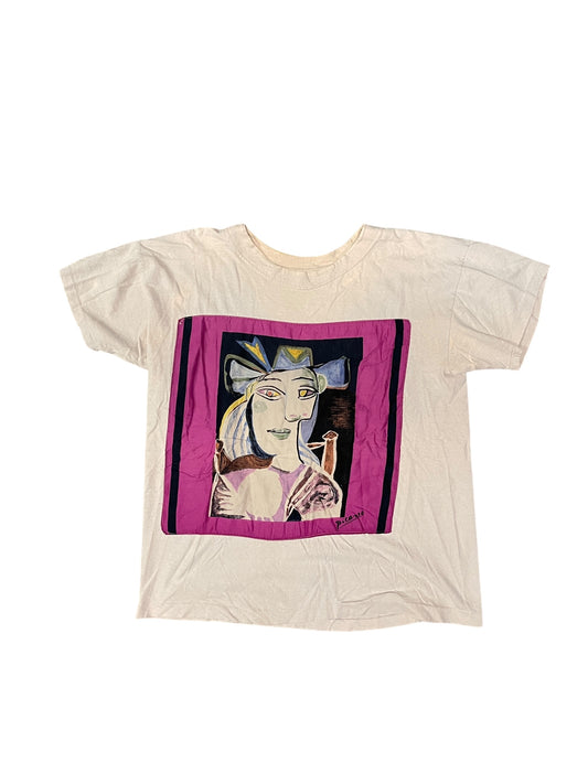 (L) Vintage 90s Picasso art shirt