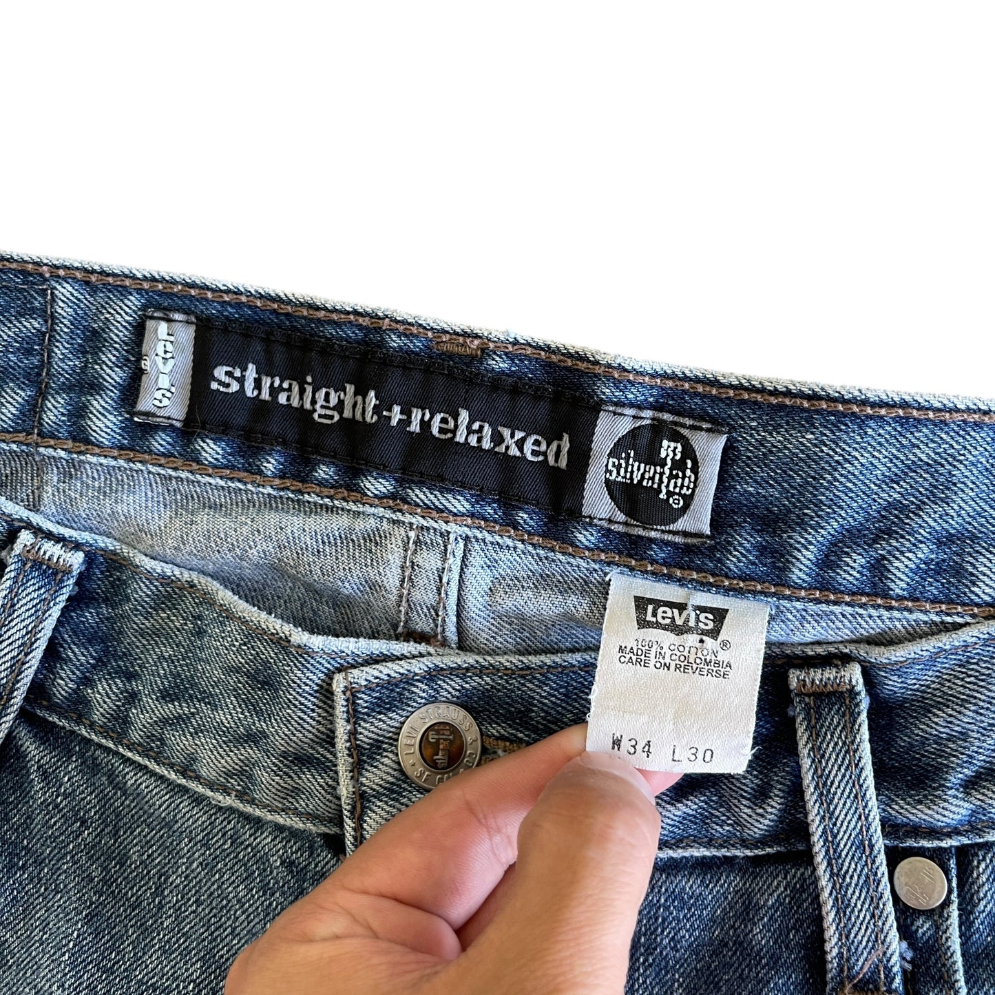 (34X30) 2000s LEVIS SILVERTAB JEANS