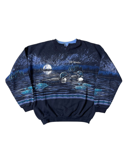 (XL) 90S LOON AOP SWEATSHIRT