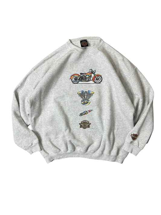 (XL) 90S HARLEY DAVIDSON SWEATSHIRT