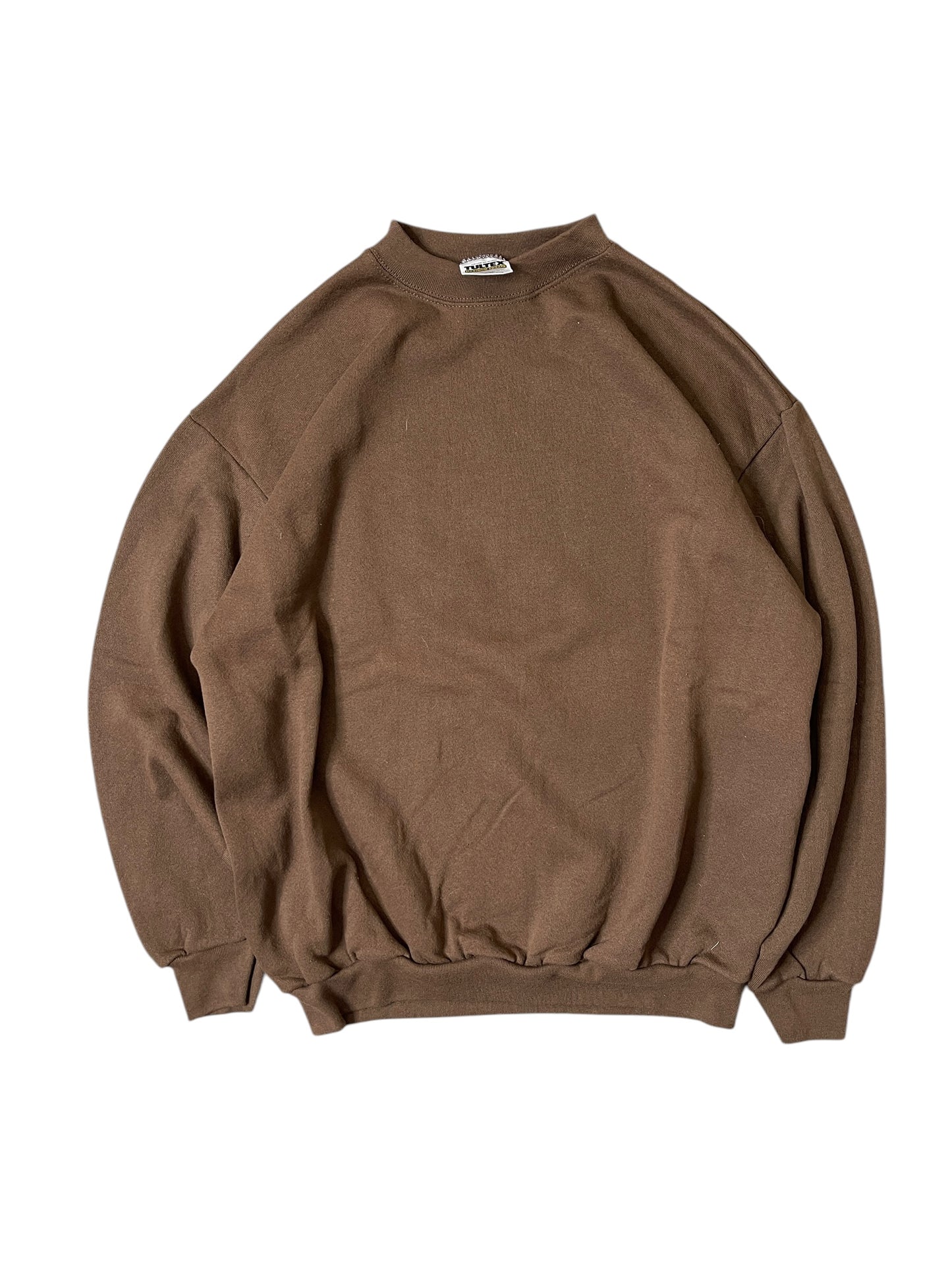 (L) 90S BROWN TULTEX BLANK SWEATSHIRT