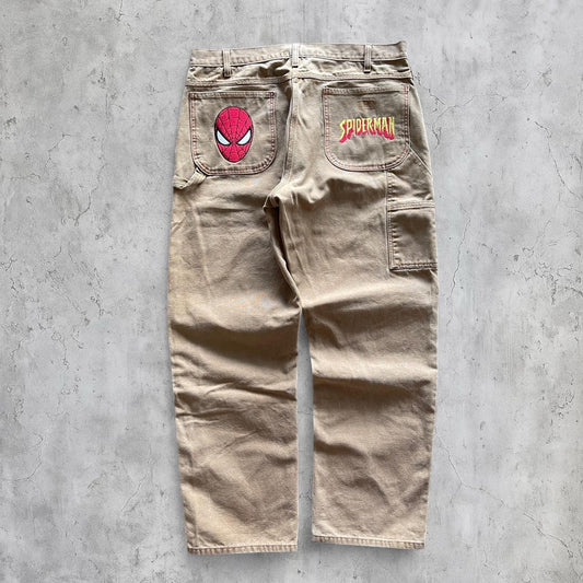 (38X32) SPIDER-MAN EMBROIDERED PANTS