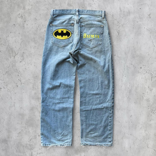 (32X30) BATMAN EMBROIDERED JEANS