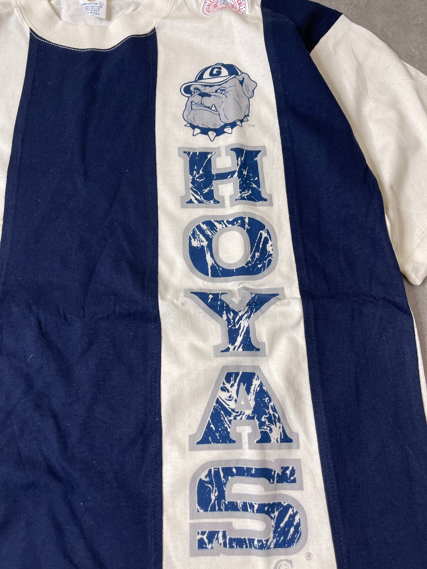 (L) 90S GEORGETOWN HOYAS SHIRT