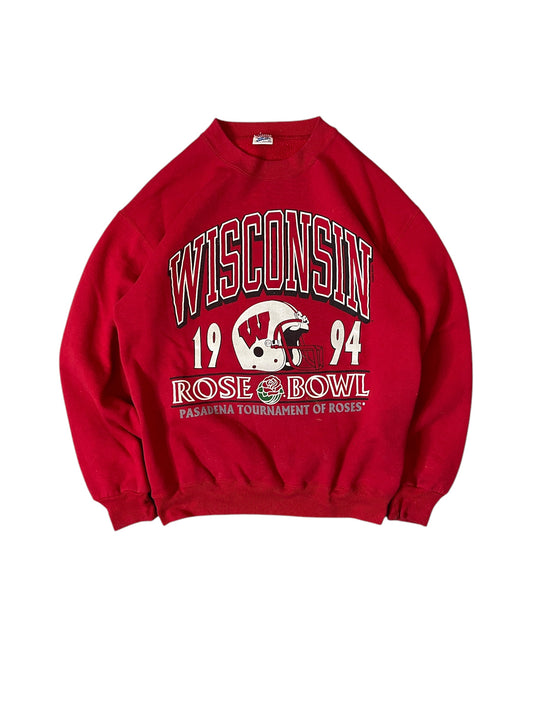 (M) 90S WISCONSIN ROSE BOWL SWEATSHIRT