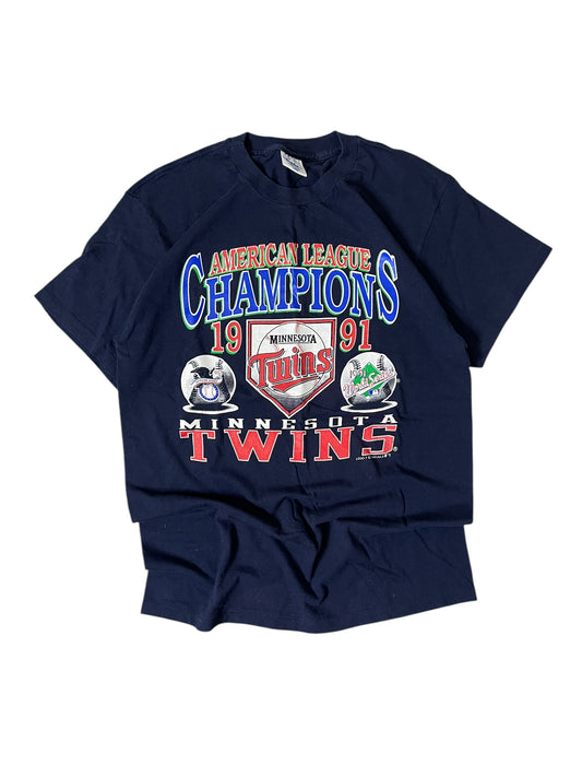 (L) 90S MINNESOTA TWINS SHIRT