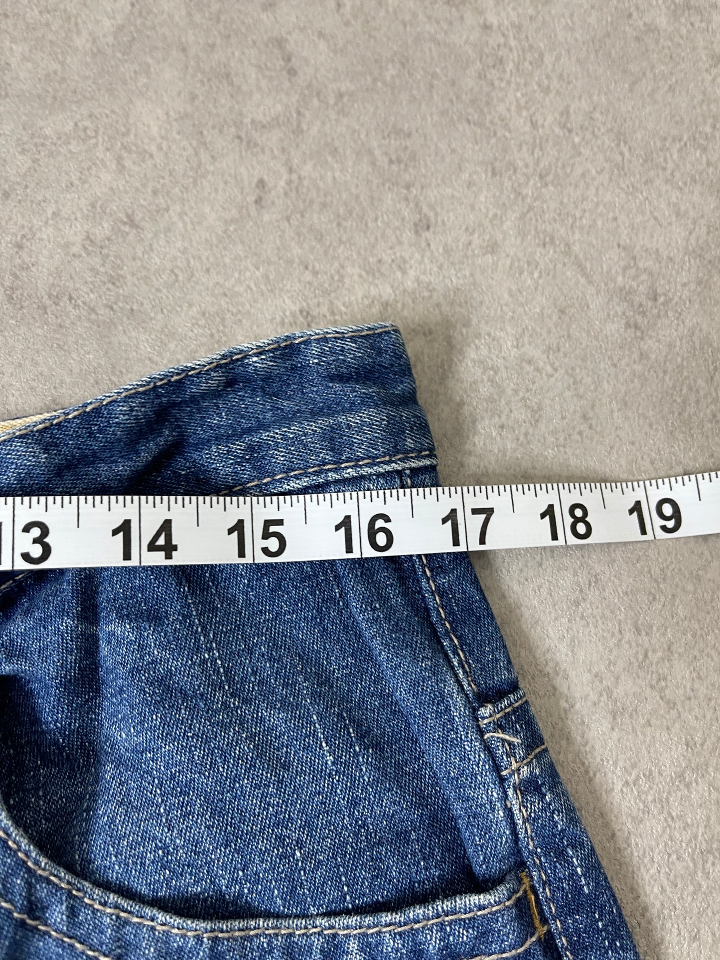 (34) Y2K RAW BLUE TIMBERLAND JEANS