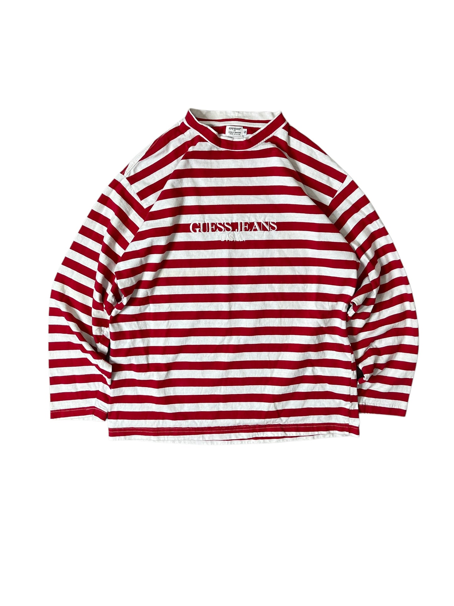 (S) 90S GUESS STRIPE LONG SLEEVE