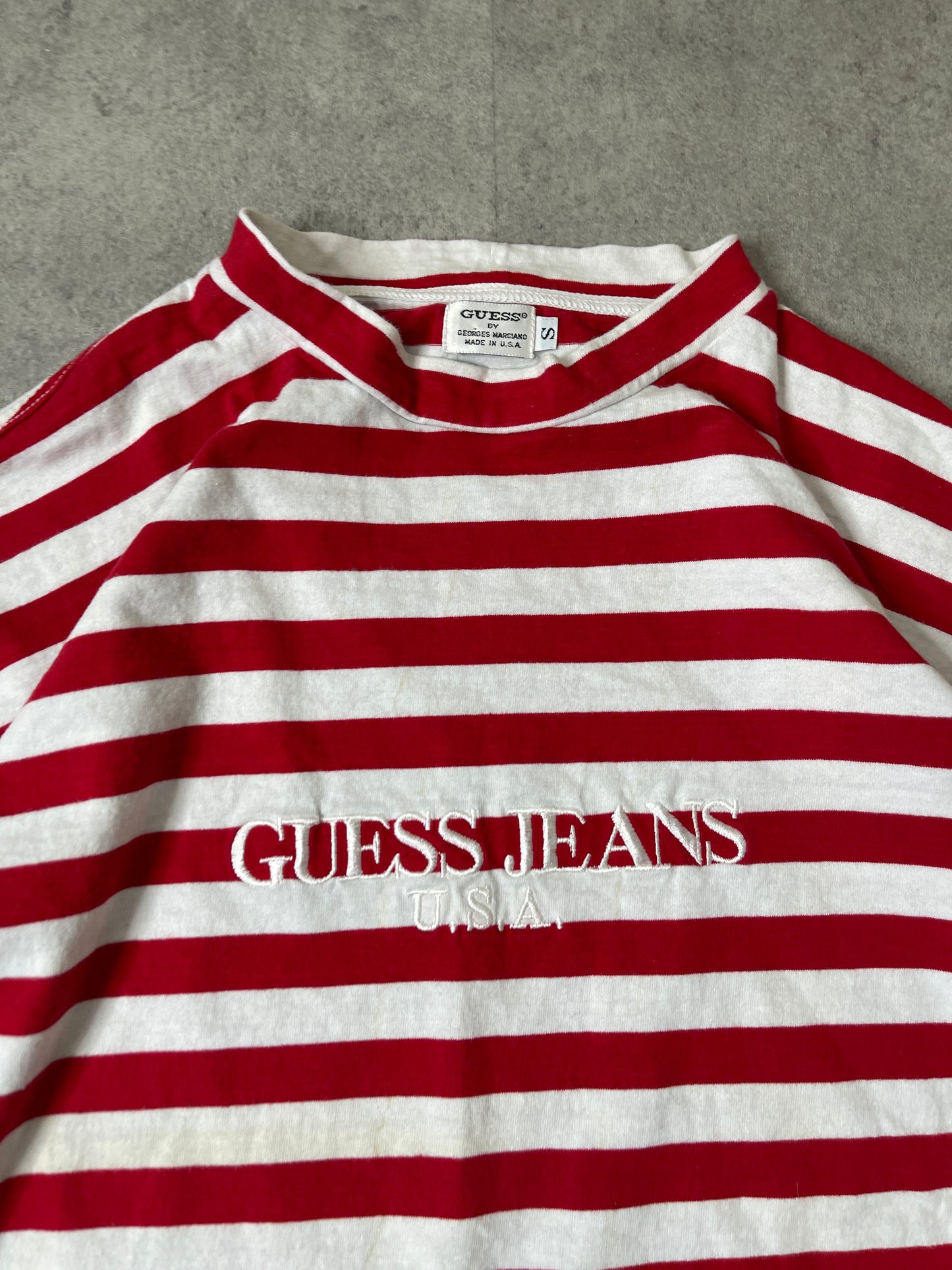 (S) 90S GUESS STRIPE LONG SLEEVE