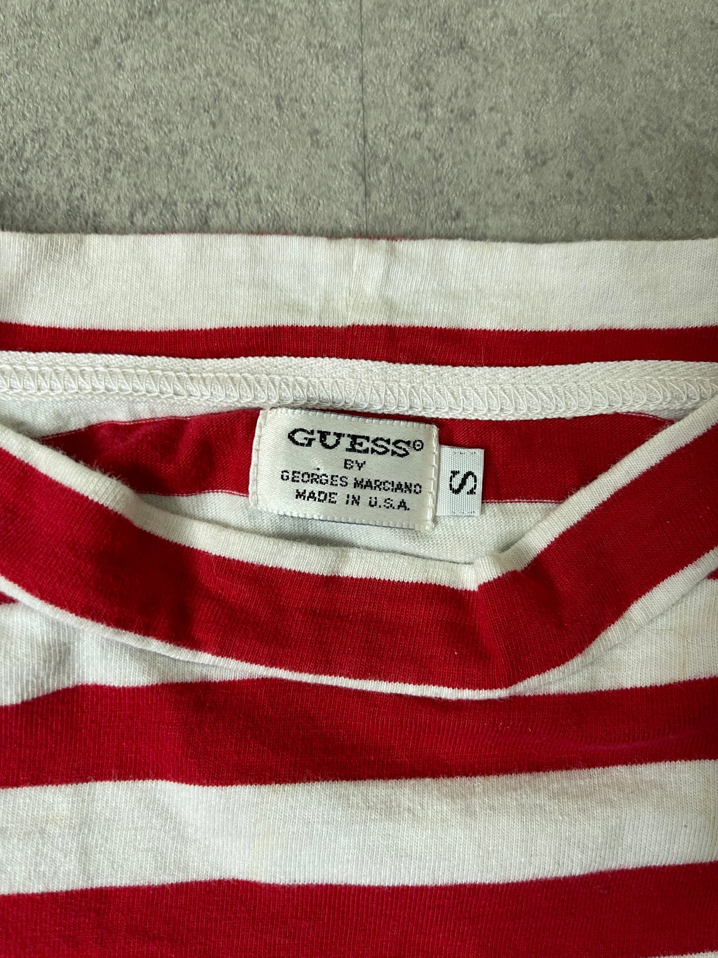 (S) 90S GUESS STRIPE LONG SLEEVE