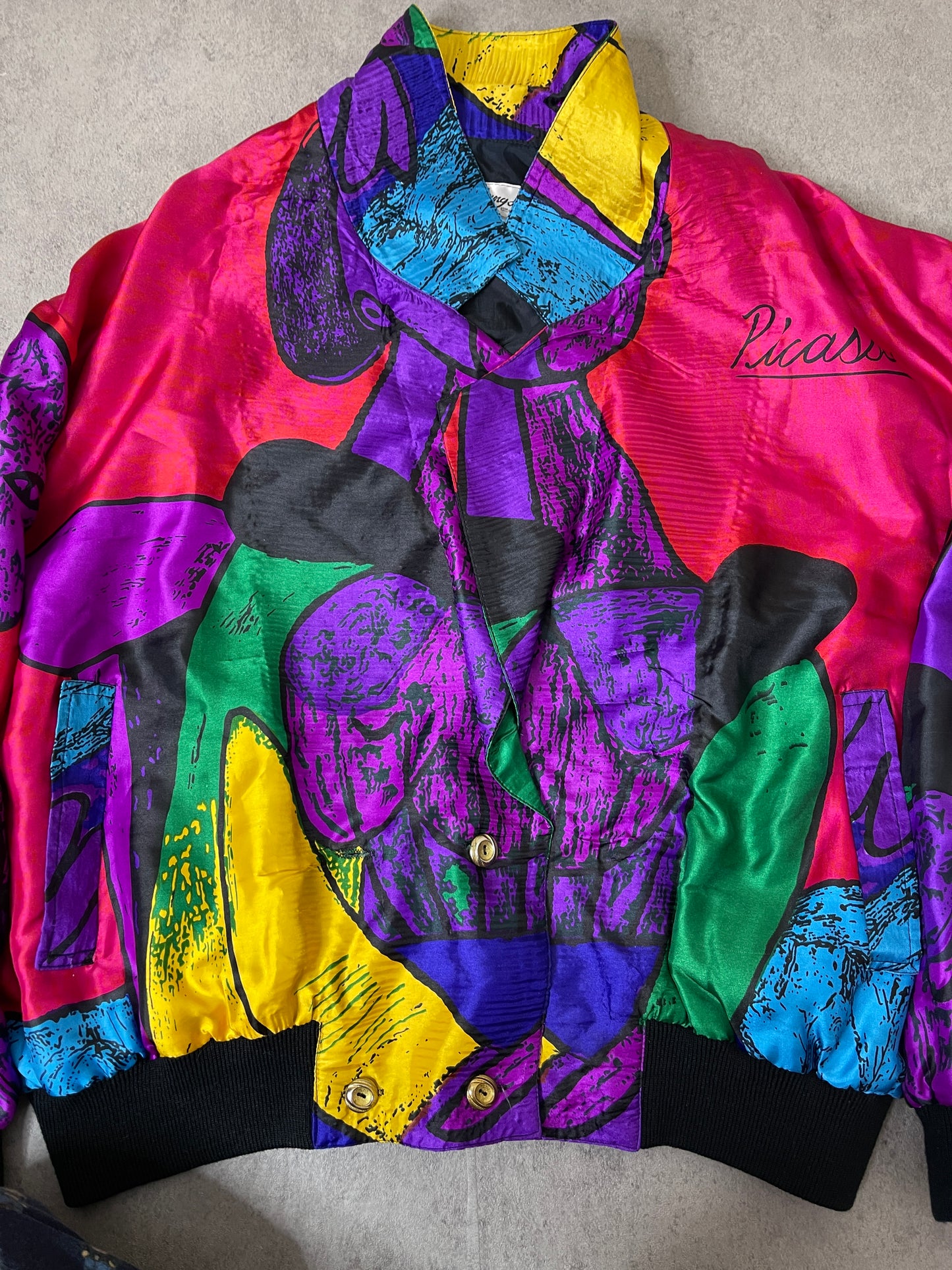 (M) 90S PICASSO BOMBER JACKET