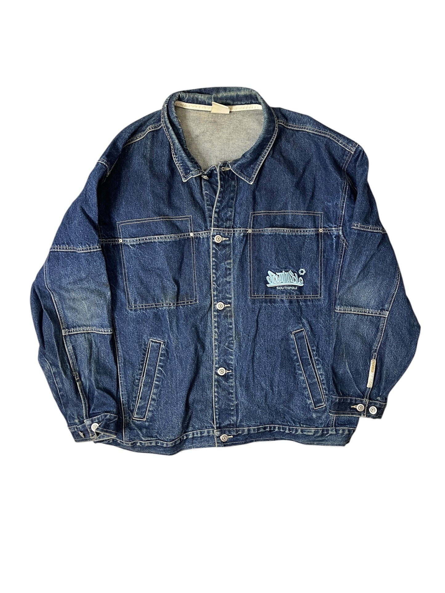 (XXL) Y2K SOUTHPOLE B-BOY JEAN JACKET