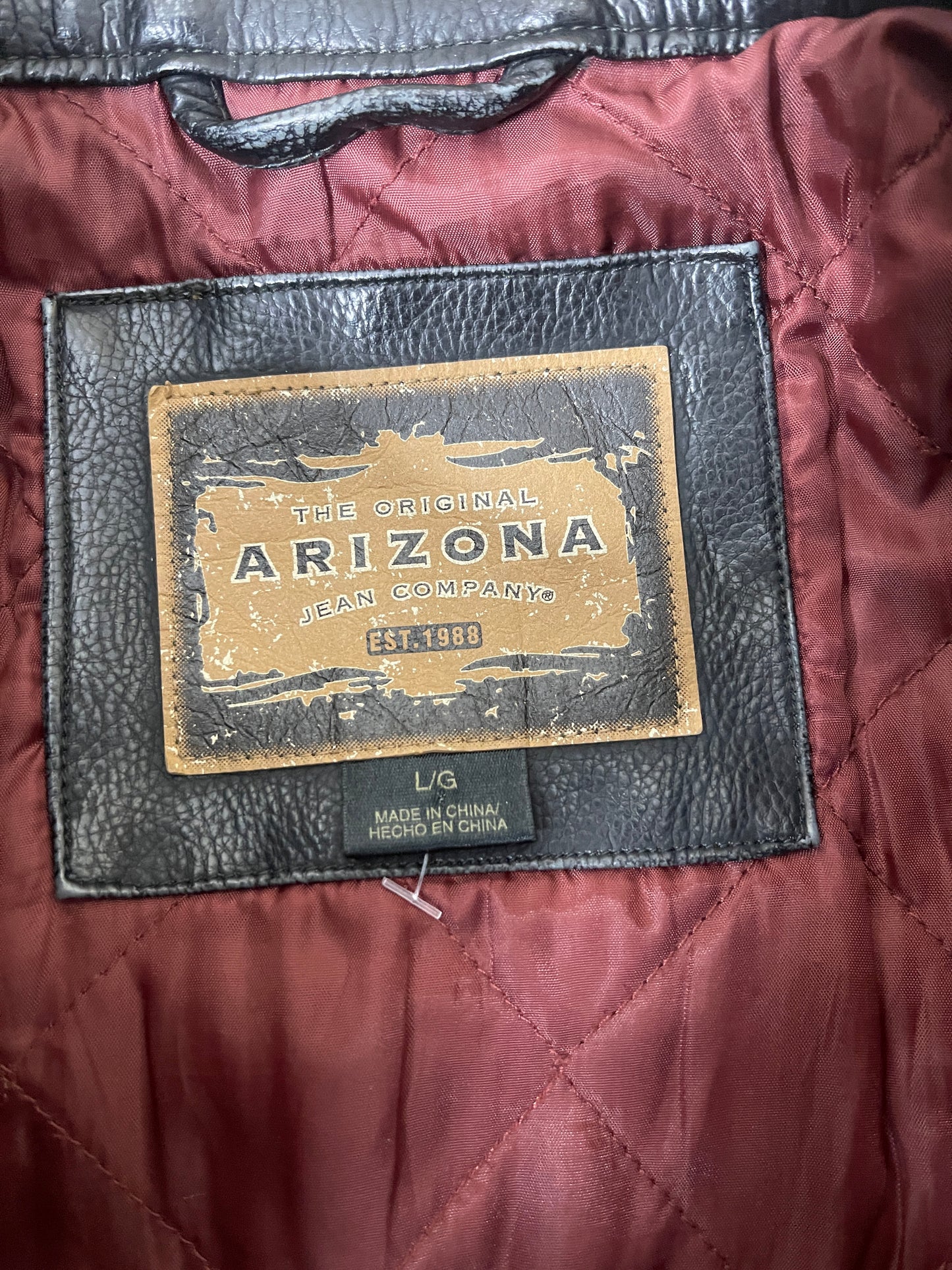 (L) ARIZONA LEATHER JACKET