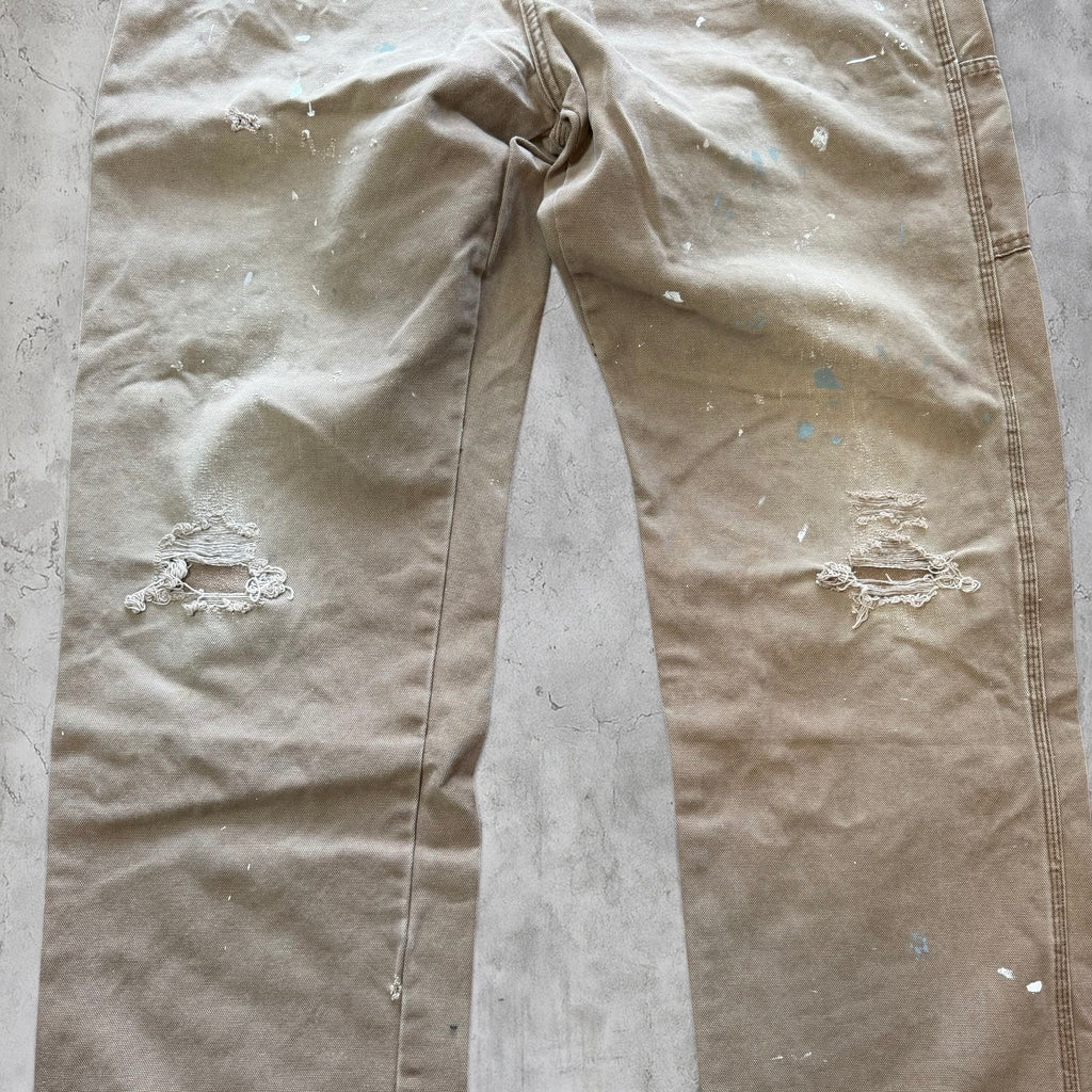 (38x34) Brown Dickies painted pants