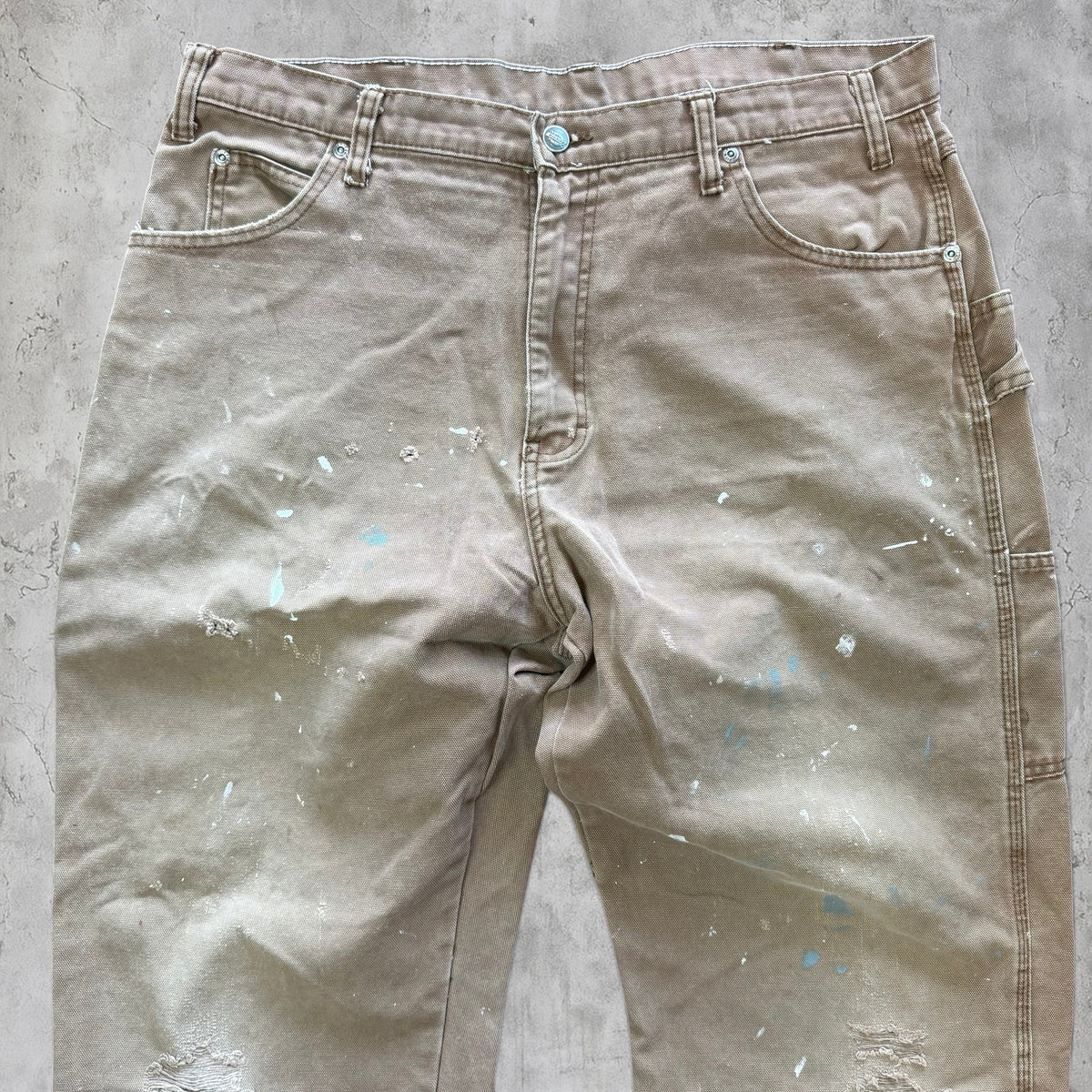 (38x34) Brown Dickies painted pants