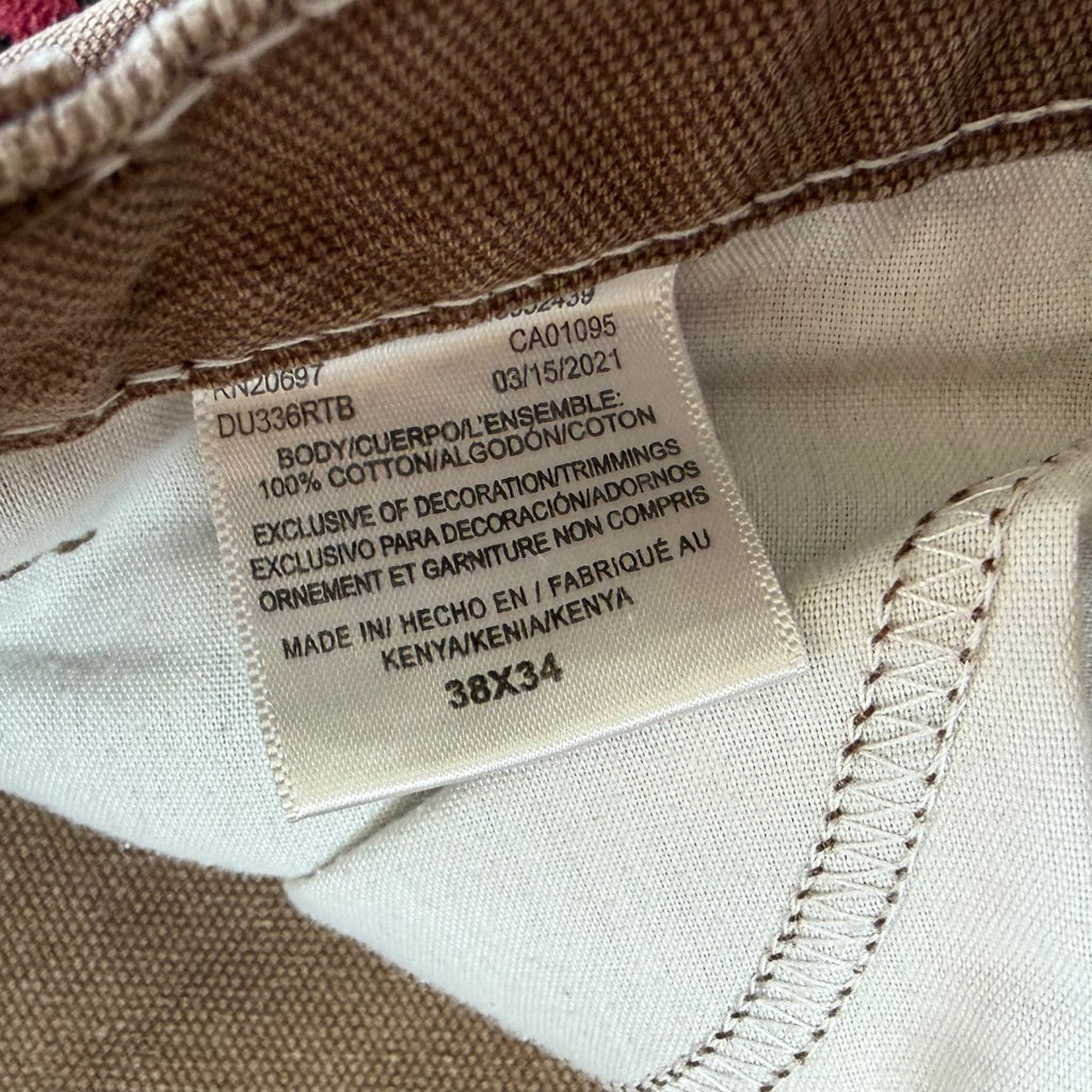(38x34) Brown Dickies painted pants