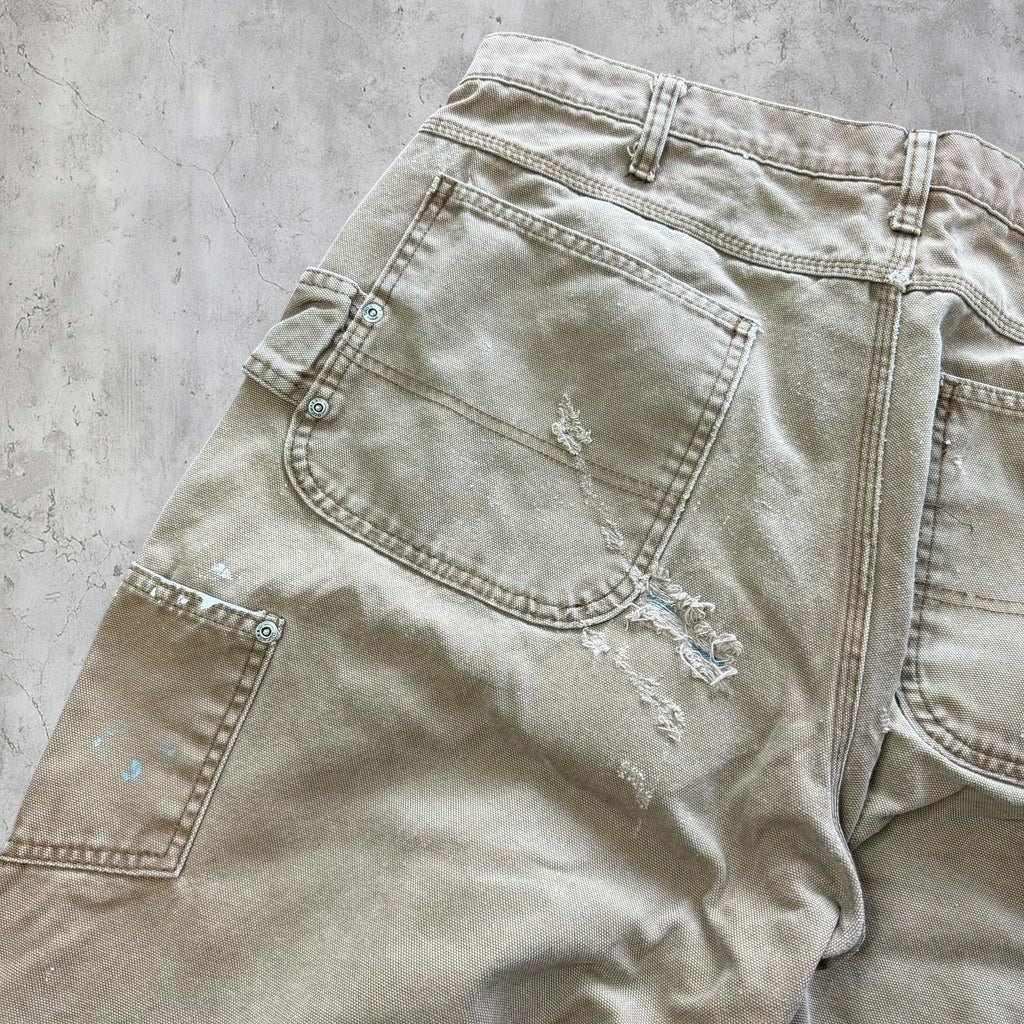 (38x34) Brown Dickies painted pants