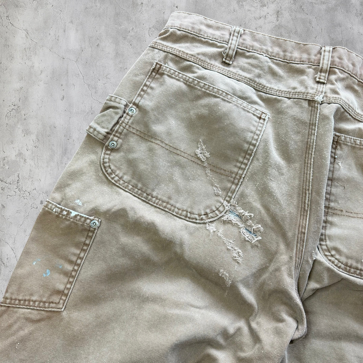 (38x34) Brown Dickies painted pants