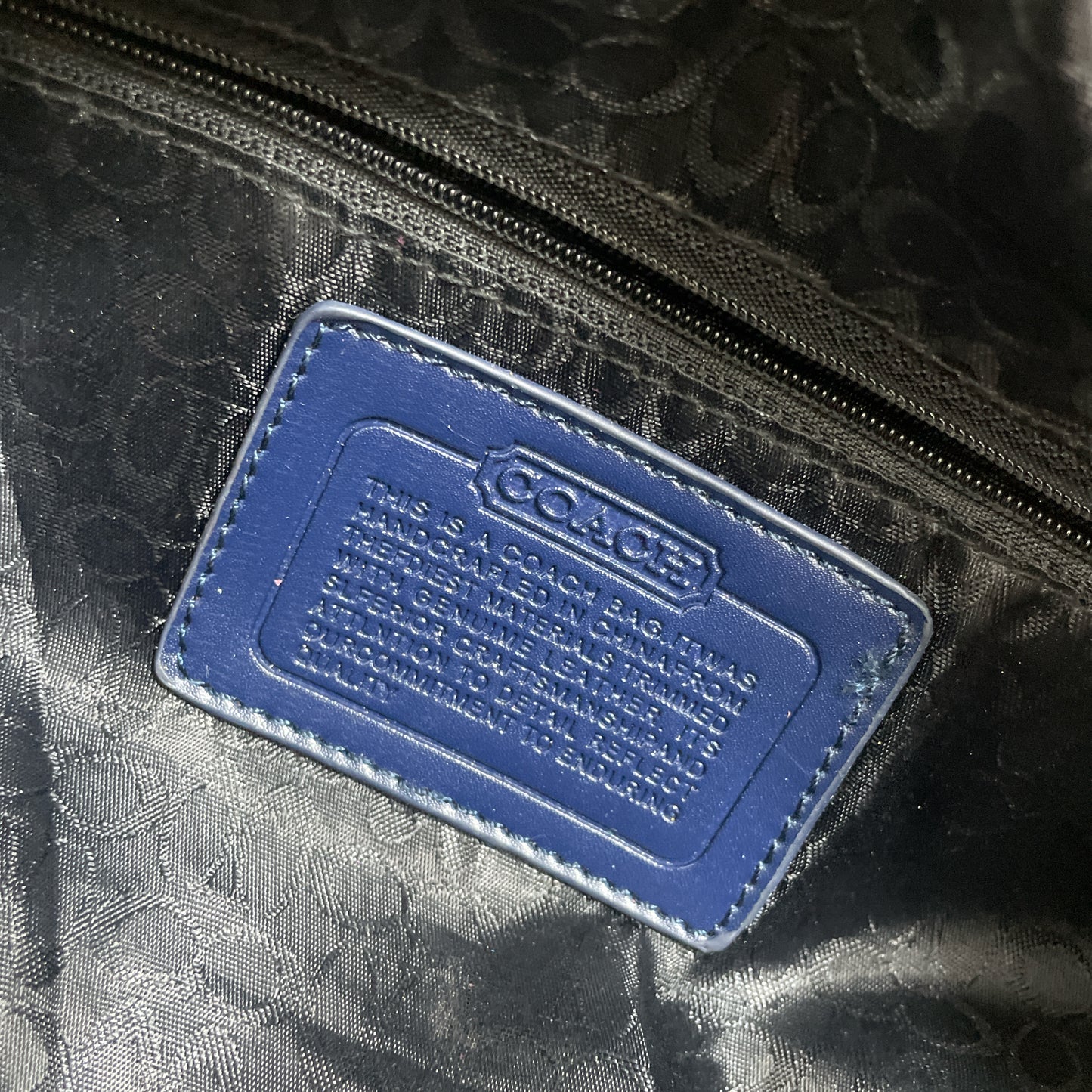 Coach Navy Bag