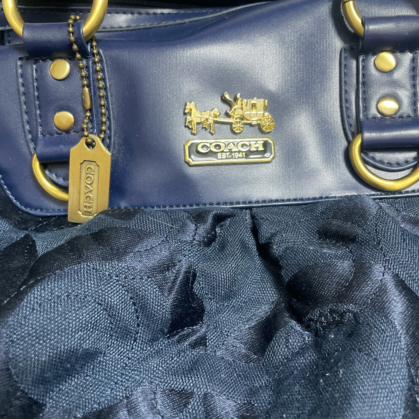 Coach Navy Bag