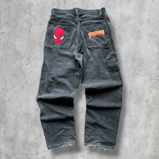 (32X32) SPIDER MAN EMBROIDERED JEANS