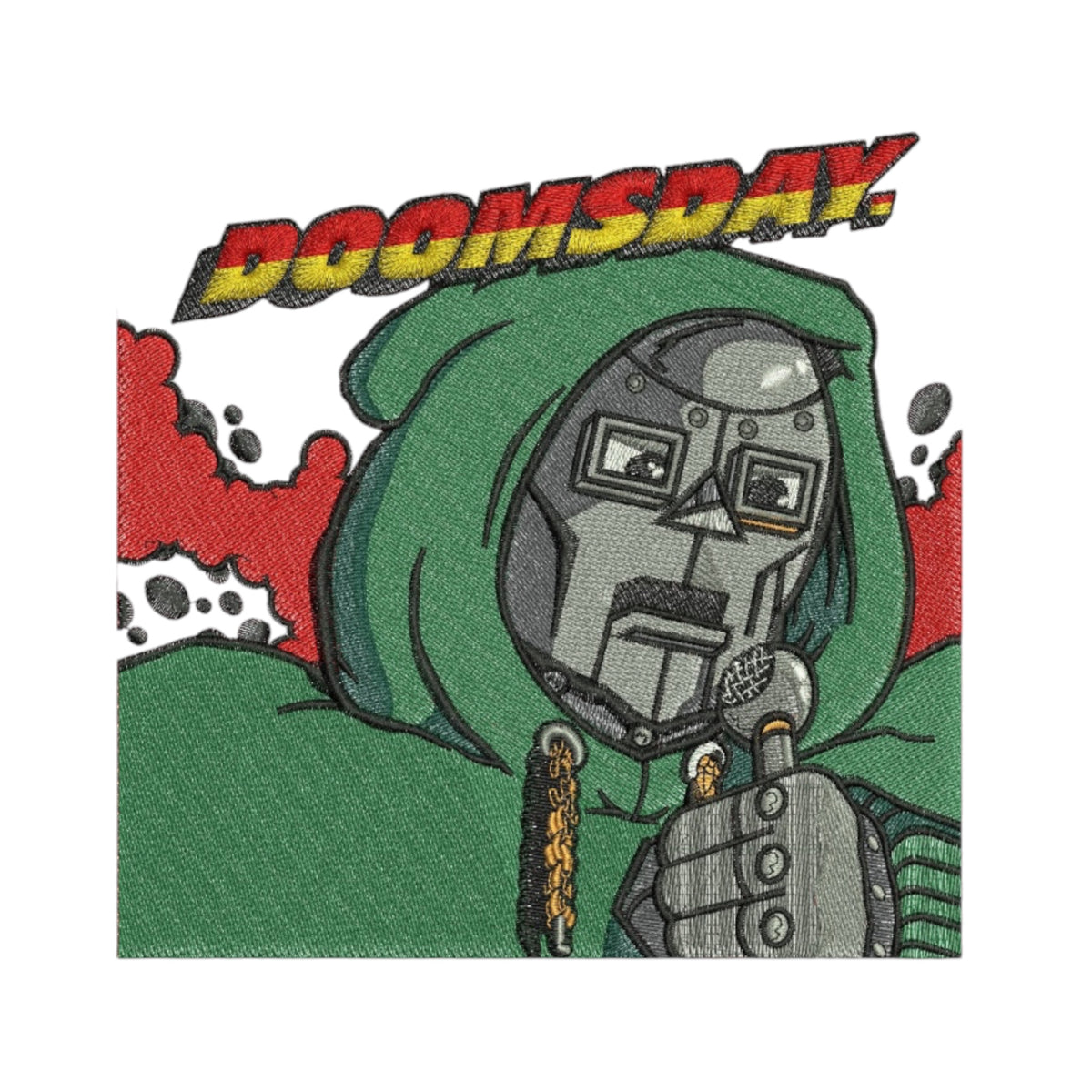 MF DOOM EMBROIDERY DESIGN