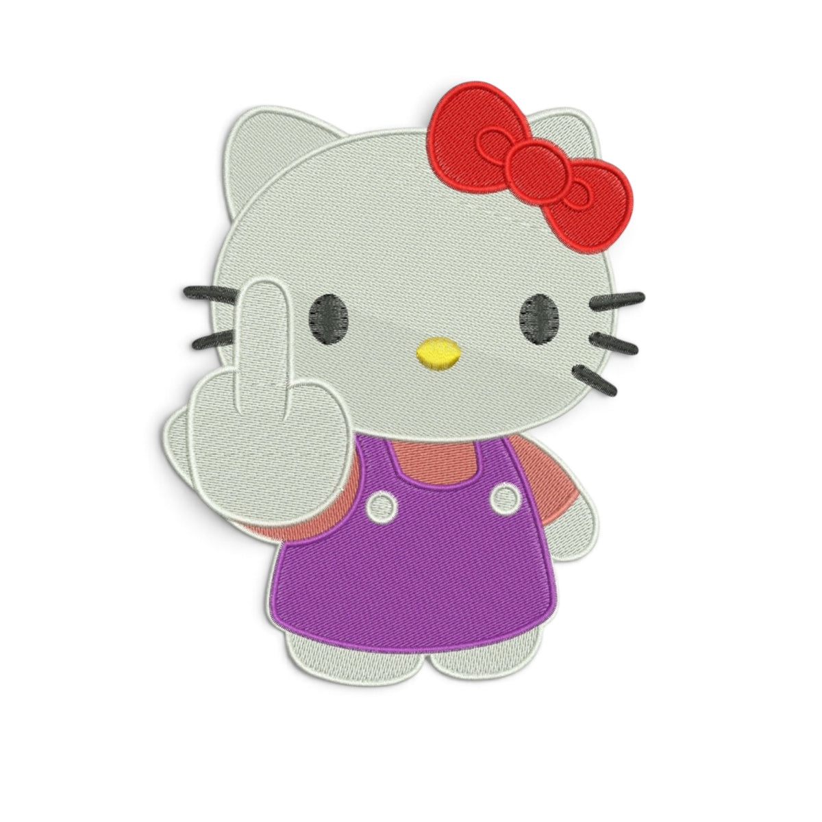 Kitty embroidered design